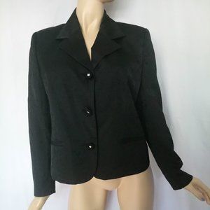 FOCUS 2000 Sparkled Black Evening Blazer 12 CHIC!